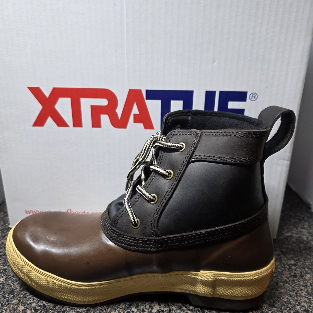 XTRATUF Women's Brown & Black Ankle Rain Boot